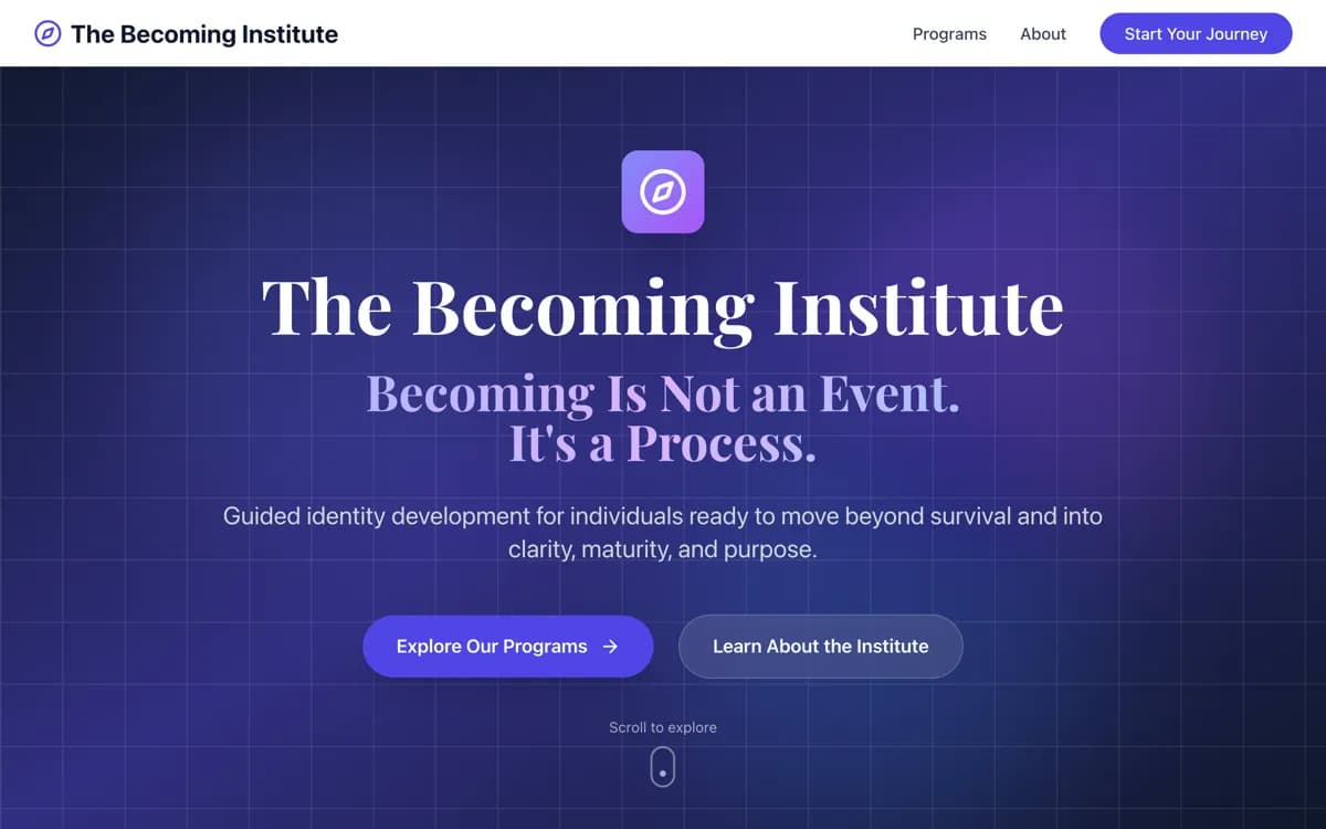 The Becoming Institute screenshot