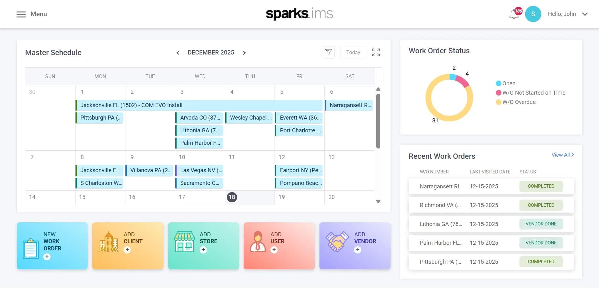 Sparks IMS — Information Management Platform screenshot